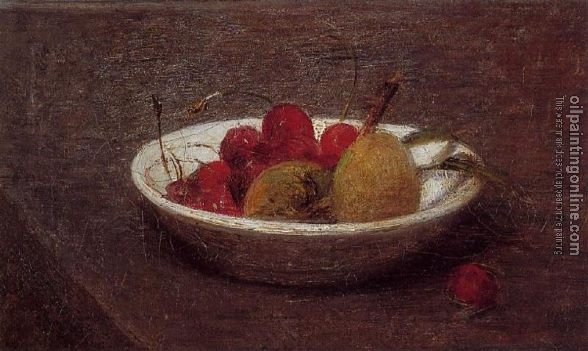 Fantin-Latour, Henri - Still Life of Cherries and Almonds